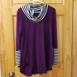Cowl neck tunic